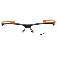 Nike Unisex Eyeglasses - Orange Sport Wraparound Shape Half Rim Frame | 7071/2 075 ,