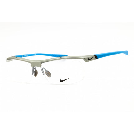 Nike Unisex Eyeglasses - Slate Sport Wraparound Shape Half Rim Frame | 7071/2 080 ,