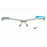 Nike Unisex Eyeglasses - Slate Sport Wraparound Shape Half Rim Frame | 7071/2 080 ,