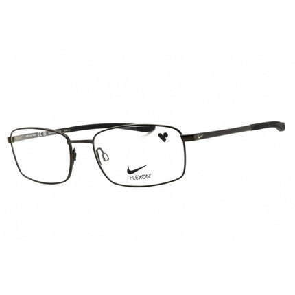 Nike Unisex Eyeglasses - Black/Black Metal Rectangular Shape Full Rim Frame | 4283 002 ,