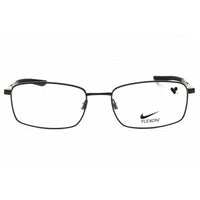 Nike Unisex Eyeglasses - Black/Black Metal Rectangular Shape Full Rim Frame | 4283 002 ,