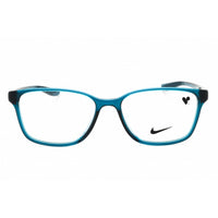 Nike Unisex Eyeglasses - Midnight Turquoise Rectangular Full Rim Frame | 7027 405 ,