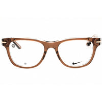 Nike Unisex Eyeglasses - Mink/Crystal Laminate Acetate Rectangular Frame | 7176 275 ,