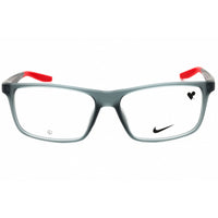 Nike Unisex Eyeglasses - Matte Dark Grey Rectangular Shape Full Rim Frame | 7272 034 ,