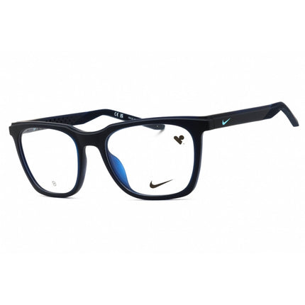 Nike Unisex Eyeglasses - Matte Midnight Navy Rectangular Full Rim Frame | 7273 410 ,