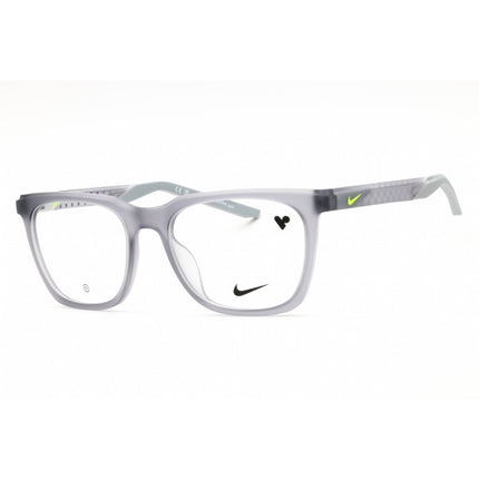 Nike Unisex Eyeglasses - Matte Wolf Grey Rectangular Shape Full Rim Frame | 7273 030 ,