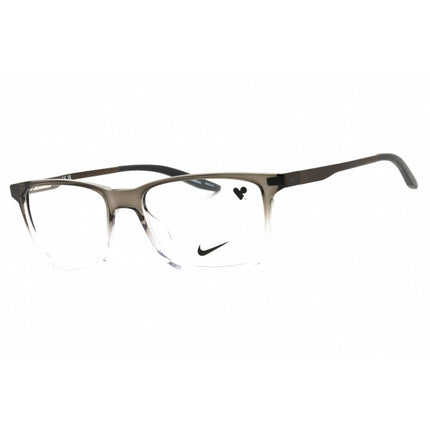Nike Unisex Eyeglasses - Dark Grey Fade Rectangular Shape Full Rim Frame | 7286 235 ,