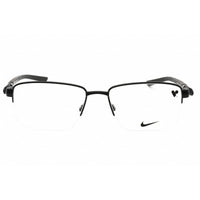 Nike Unisex Eyeglasses - Satin Black/Anthracite Metal Rectangular Frame | 8141 001 ,