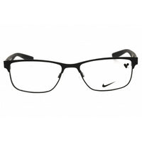 Nike Unisex Eyeglasses - Satin Black/Volt Metal Rectangular Shape Frame | 8190 003 ,