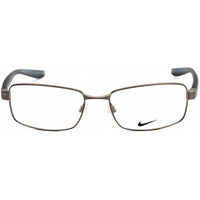 Nike Unisex Eyeglasses - Brushed Gunmetal Metal Rectangular Shape Frame | 8195 050 ,