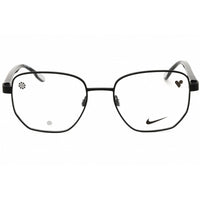 Nike Unisex Eyeglasses - Matte Black Metal Oval Shape Full Rim Frame | 8400 001 ,