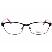 Pepe Jeans Unisex Eyeglasses - Black Metal Rectangular Full Rim Frame | PJ1143 C1 ,