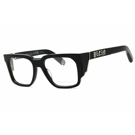 Philipp Plein Unisex Eyeglasses - Shiny Black Acetate Full Rim Frame | VPP141M 0700 ,