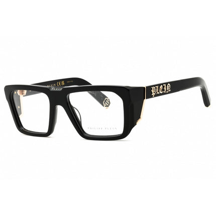 Philipp Plein Unisex Eyeglasses - Shiny Black Acetate Full Rim Frame | VPP142M 700Y ,