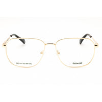 Polaroid Core Unisex Eyeglasses - Gold Metal Rectangular Frame | PLD D538 J5G 00 ,