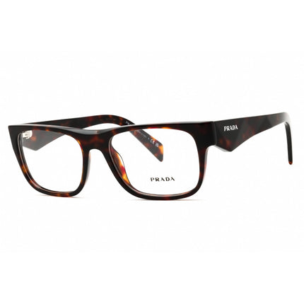 Prada Unisex Eyeglasses - Root Tortoise Acetate Rectangular Frame | 0PR 22ZV 17N1O1 ,