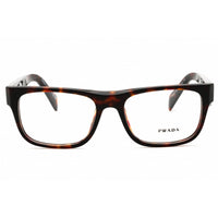 Prada Unisex Eyeglasses - Root Tortoise Acetate Rectangular Frame | 0PR 22ZV 17N1O1 ,