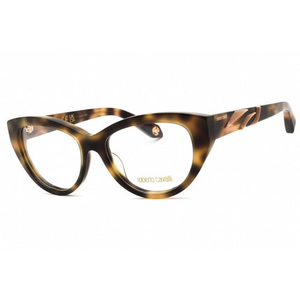 Roberto Cavalli Unisex Eyeglasses - Shiny Dark Havana Full Rim Frame | VRC024M 02BV ,