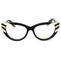 Roberto Cavalli Unisex Eyeglasses - Shiny Black Acetate Cat Eye Frame | VRC024V 700Y ,