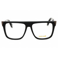 Roberto Cavalli Unisex Eyeglasses - Shiny Black Rectangular Shape Frame | VRC025V 0700 ,