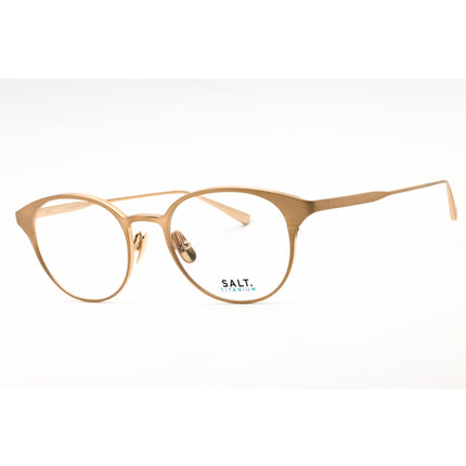 Salt Unisex Eyeglasses - Matte Honey/Honey Gold Titanium Full Rim Frame | DEVON MHHG ,
