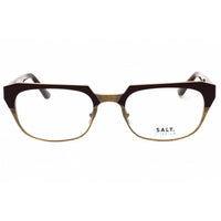 Salt Unisex Eyeglasses - Redwood/Antique Gold Titanium Full Rim Frame | KNOX RDAG ,