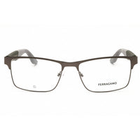 Salvatore Ferragamo Unisex Eyeglasses - Matte Dark Ruthenium Metal Frame | SF2216N 070 ,