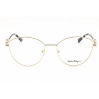 Salvatore Ferragamo Unisex Eyeglasses - Light Gold Cat Eye Shape Frame | SF2220R 712 ,