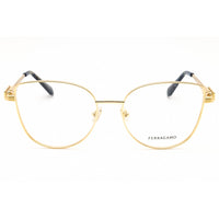 Salvatore Ferragamo Unisex Eyeglasses - Deep Gold Metal Full Rim Frame | SF2240 751 ,