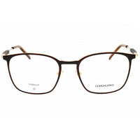 Salvatore Ferragamo Unisex Eyeglasses - Gold/Tortoise Full Rim Frame | SF2566 723 ,