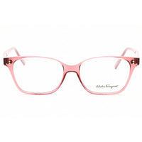 Salvatore Ferragamo Unisex Eyeglasses - Transparent Rose Full Rim Frame | SF2928 610 ,