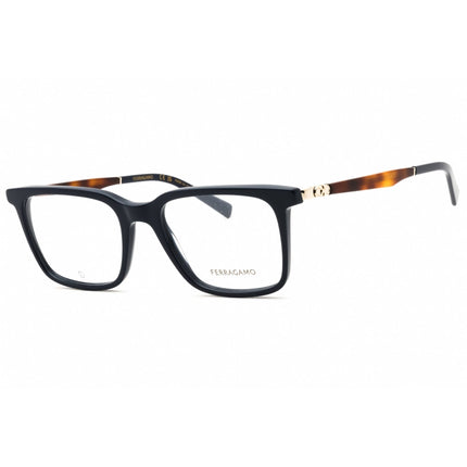 Salvatore Ferragamo Unisex Eyeglasses - Blue Navy Rectangular Shape Frame | SF2969 414 ,