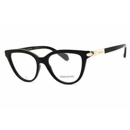 Salvatore Ferragamo Unisex Eyeglasses - Black Cat Eye Full Rim Frame | SF2974 001 ,