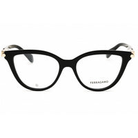 Salvatore Ferragamo Unisex Eyeglasses - Black Cat Eye Full Rim Frame | SF2974 001 ,