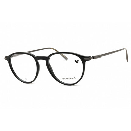 Salvatore Ferragamo Unisex Eyeglasses - Black Round Shape Full Rim Frame | SF2976 001 ,