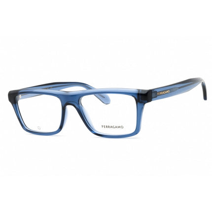 Salvatore Ferragamo Unisex Eyeglasses - Transparent Azure Full Rim Frame | SF2988 450 ,