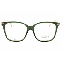 Salvatore Ferragamo Unisex Eyeglasses - Transparent Khaki Full Rim Frame | SF2992 320 ,