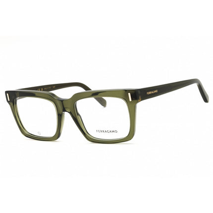 Salvatore Ferragamo Unisex Eyeglasses - Transparent Khaki Acetate Frame | SF2993 320 ,