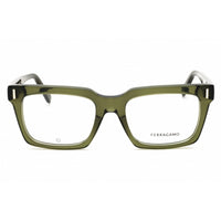 Salvatore Ferragamo Unisex Eyeglasses - Transparent Khaki Acetate Frame | SF2993 320 ,