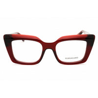 Salvatore Ferragamo Unisex Eyeglasses - Transparent Rust Full Rim Frame | SF3008 224 ,