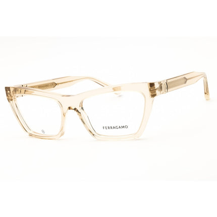 Salvatore Ferragamo Unisex Eyeglasses - Transparent Beige Acetate Frame | SF3021 259 ,