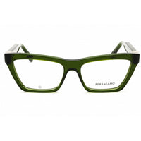 Salvatore Ferragamo Unisex Eyeglasses - Transparent Green Acetate Frame | SF3021 317 ,