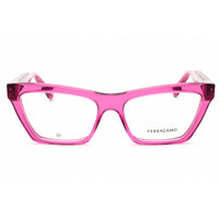 Salvatore Ferragamo Unisex Eyeglasses - Transparent Cyclamen Frame | SF3021 665 ,