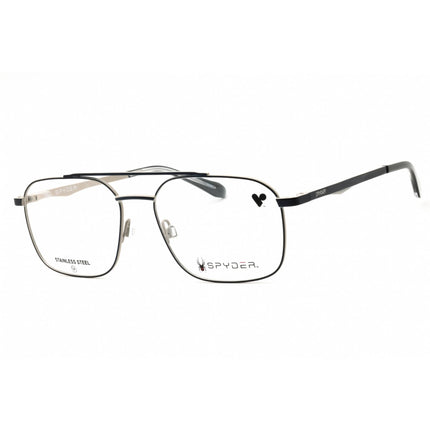 Spyder Unisex Eyeglasses - Navy Metal Rectangular Shape Full Rim Frame | SP4038 414 ,