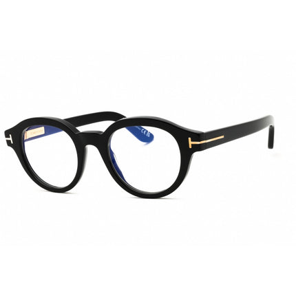Tom Ford Unisex Eyeglasses - Round Shape Acetate Full Rim Frame | FT6037-B 001 ,
