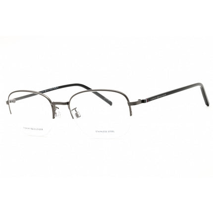 Tommy Hilfiger Unisex Eyeglasses - Oval Metal Half Rim Frame | TH 2012/F 0V81 00 ,
