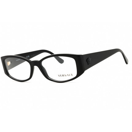 Versace Unisex Eyeglasses - Acetate Black Full Rim Rectangular Frame | 0VE3343 GB1 ,