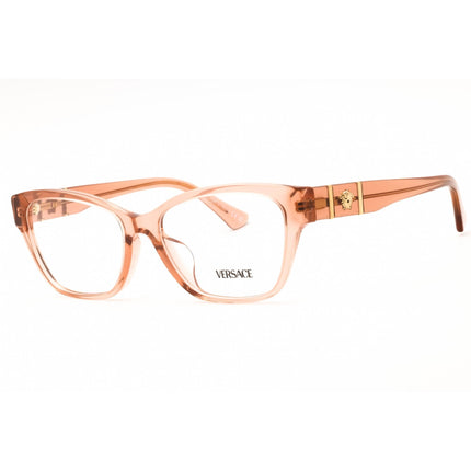 Versace Unisex Eyeglasses - Acetate Transparent Brown Full Rim Frame | 0VE3344F 5434 ,