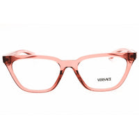 Versace Unisex Eyeglasses - Plastic Transparent Peach Cat Eye Frame | 0VE3352U 5322 ,