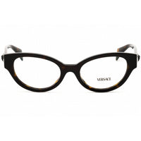 Versace Unisex Eyeglasses - Plastic Havana Full Rim Cat Eye Shape Frame | 0VE3361U 108 ,